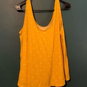Old navy yellow polka dot tank